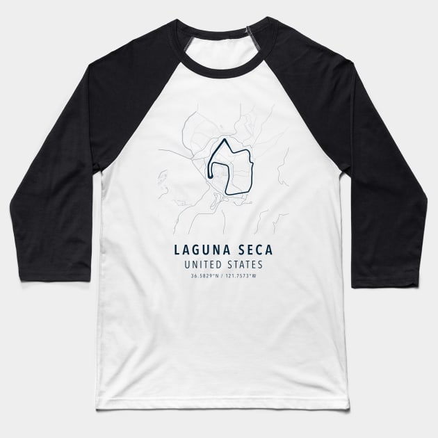 laguna seca simple map Baseball T-Shirt by boy cartograph